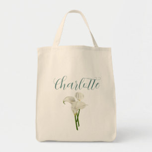 Gepersonaliseerde Calla Lily Tote Bag