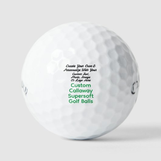 Gepersonaliseerde Callaway Supersoft golfballen Gi (Voorkant)