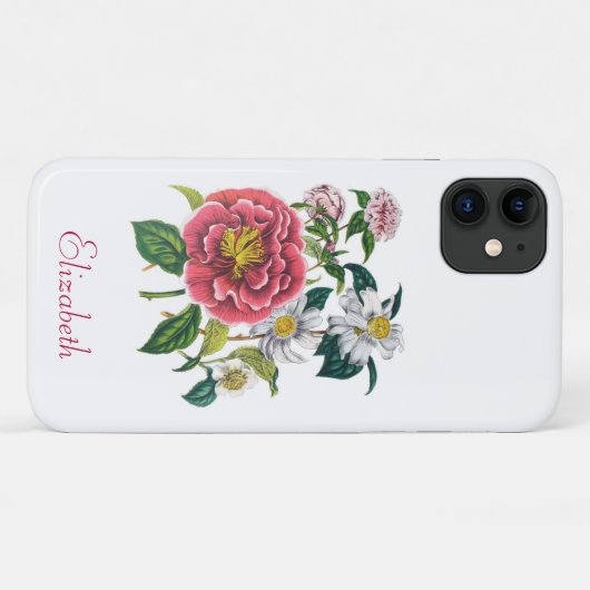 Gepersonaliseerde Camellias Case-Mate iPhone Case (Achterkant (horizontaal))