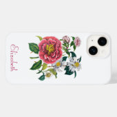 Gepersonaliseerde Camellias Case-Mate iPhone Case (Achterkant (horizontaal))