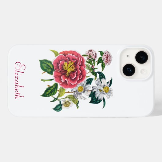 Gepersonaliseerde Camellias Case-Mate iPhone Case (Achterkant (horizontaal))