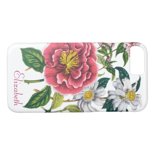 Gepersonaliseerde Camellias Case-Mate iPhone Case (Achterkant (Horizontaal))