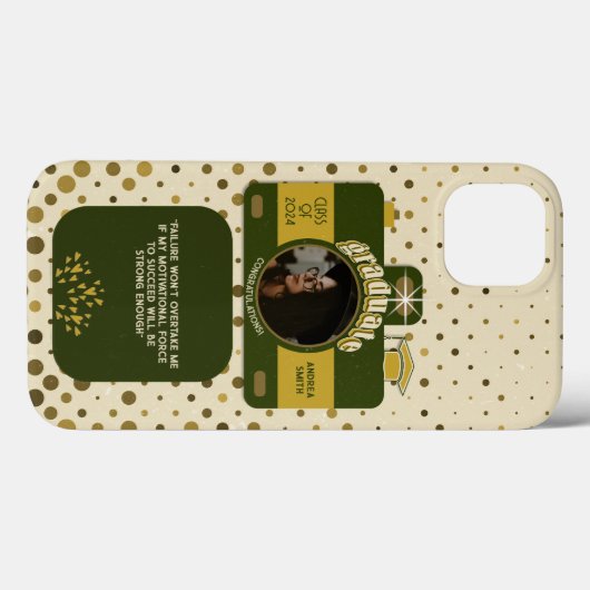 Gepersonaliseerde Camera Afstuderen Foto Retro Case-Mate iPhone Case (Achterkant (horizontaal))