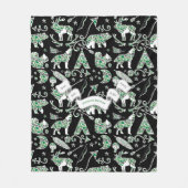 Gepersonaliseerde Camo Beer Herten Wolf Forest Pat Fleece Deken (Voorkant)