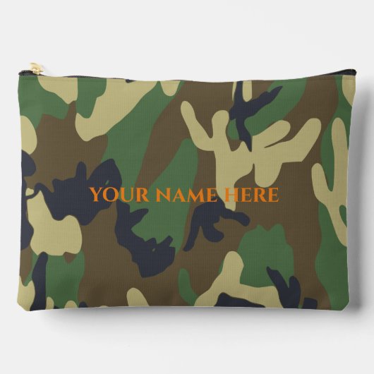 Gepersonaliseerde Camo Toilettas Etui (Voorkant)