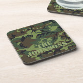 Gepersonaliseerde camouflage bier onderzetter (Linkerzijde)