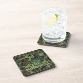 Gepersonaliseerde camouflage bier onderzetter (Rechterzijde)