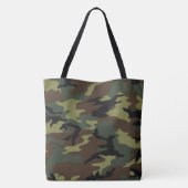 gepersonaliseerde Camouflage Camo-Canvas tas (Achterkant)