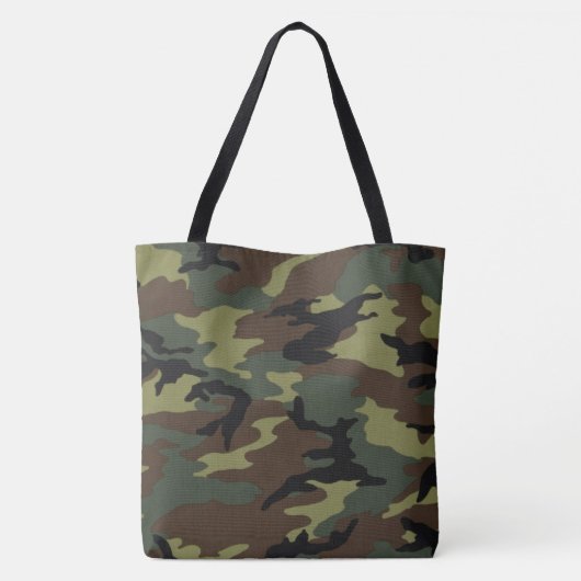 gepersonaliseerde Camouflage Camo-Canvas tas (Achterkant)