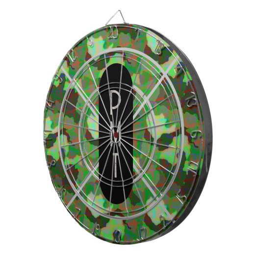 Gepersonaliseerde Camouflage Dartbord (Voorkant Rechts)