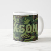 Gepersonaliseerde camouflage grote koffiekop (Voorkant rechts)