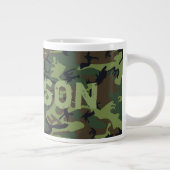Gepersonaliseerde camouflage grote koffiekop (Rechts)