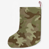 Gepersonaliseerde Camouflage Kerstkous Kleine Kerstsok (Achterkant)