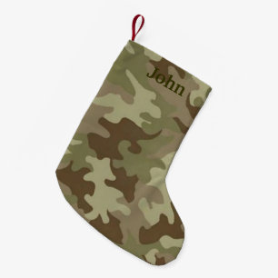 Gepersonaliseerde Camouflage Kerstkous Kleine Kerstsok