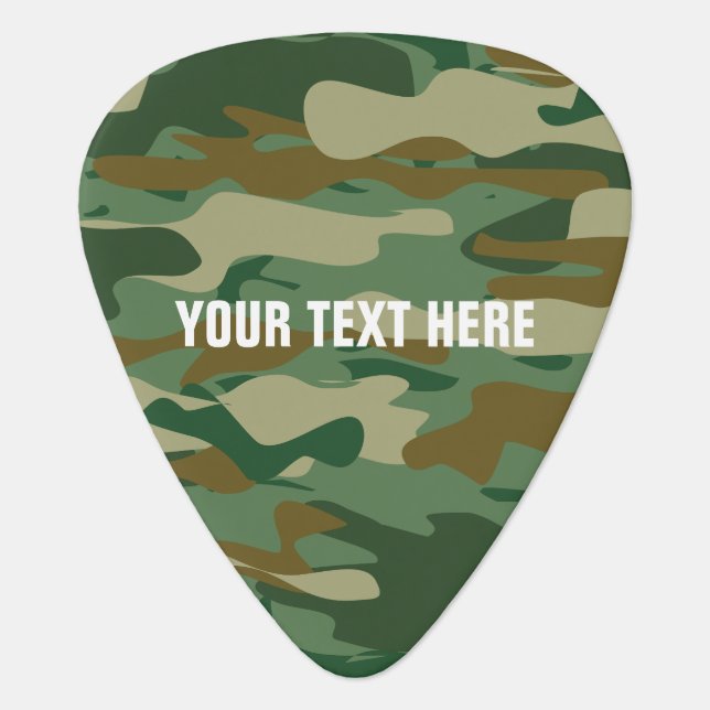 Gepersonaliseerde camouflage kleur gitaar pick plectrum (Voorkant)