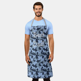Gepersonaliseerde Camouflage Papa cadeau Schort