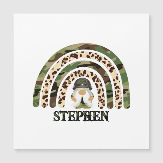 Gepersonaliseerde Camouflage Rainbow Design (Voorkant)