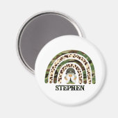 Gepersonaliseerde Camouflage Rainbow Design Magneet (Voorkant / Achterkant)