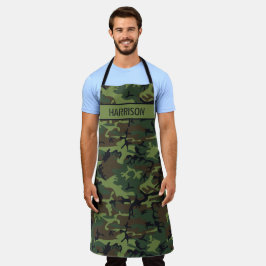 Gepersonaliseerde camouflage schort