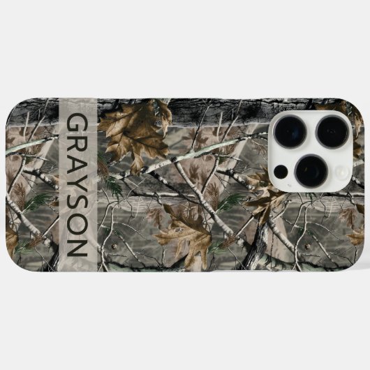 Gepersonaliseerde camouflage van bos takken Case-Mate iPhone case (Achterkant (horizontaal))