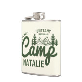 Gepersonaliseerde Camp Bach Bachelorette Party Cus Heupfles (Links)
