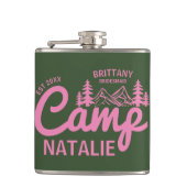 Gepersonaliseerde Camp Bach Bachelorette Party Cus Heupfles (Voorkant)