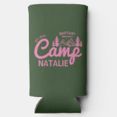 Gepersonaliseerde Camp Bach Bachelorette Party Cus Seltzer Blikjeskoeler (Achterkant)