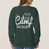 Gepersonaliseerde Camp Bach Bachelorette Party Cus Trui (Achterkant)