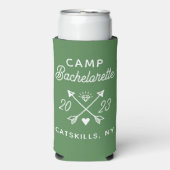 Gepersonaliseerde Camp Bach Crew Bachelorette Seltzer Blikjeskoeler (Seltzer Voorkant)