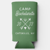 Gepersonaliseerde Camp Bach Crew Bachelorette Seltzer Blikjeskoeler (Voorkant)