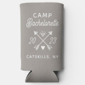 Gepersonaliseerde Camp Bachelorette Bruid Seltzer Blikjeskoeler (Voorkant)