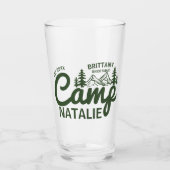 Gepersonaliseerde Camp Bachelorette Party Bruidsme Glas (Voorkant)