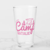 Gepersonaliseerde Camp Bachelorette Party Bruidsme Glas (Voorkant)
