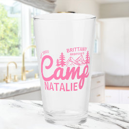 Gepersonaliseerde Camp Bachelorette Party Bruidsme Glas