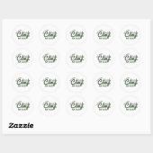Gepersonaliseerde Camp Bachelorette Party Bruidsme Ronde Sticker (Vel)