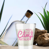 Gepersonaliseerde Camp Bachelorette Party Bruidsme Shot Glas