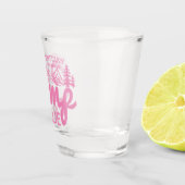 Gepersonaliseerde Camp Bachelorette Party Bruidsme Shot Glas (Rechts)