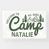 Gepersonaliseerde Camp Bachelorette Party Cool Wel Spandoek (Horizontaal)