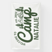 Gepersonaliseerde Camp Bachelorette Party Cool Wel Spandoek (Verticaal)