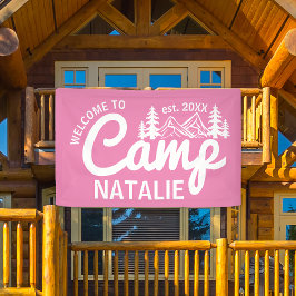 Gepersonaliseerde Camp Bachelorette Party Cool Wel Spandoek