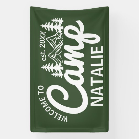 Gepersonaliseerde Camp Bachelorette Party Cool Wel Spandoek (Verticaal)