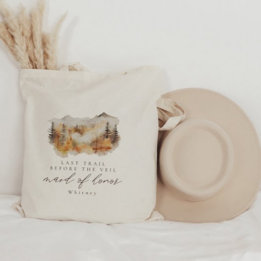 Gepersonaliseerde Camp Bachelorette Party Maid of Tote Bag