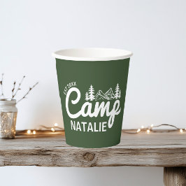 Gepersonaliseerde Camp Bachelorette Party Papieren Bekers