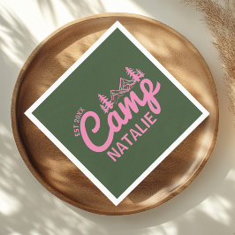 Gepersonaliseerde Camp Bachelorette Party Servet