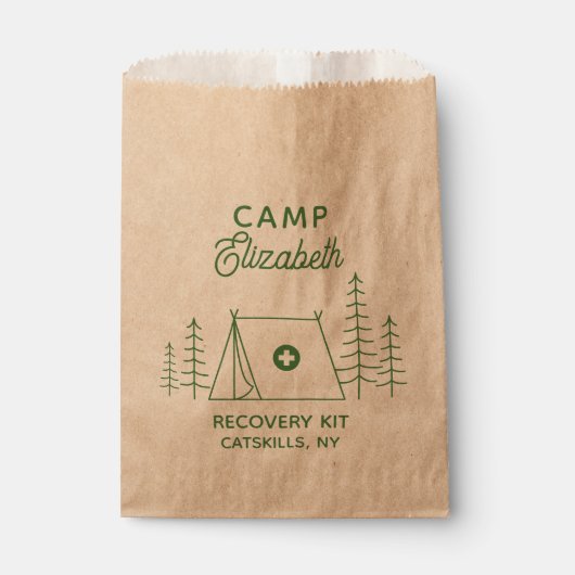 Gepersonaliseerde Camp Bachelorette RECOVERY Kit Bedankzakje (Voorkant)