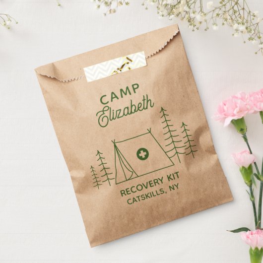 Gepersonaliseerde Camp Bachelorette RECOVERY Kit Bedankzakje (Gezegeld)