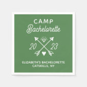 Gepersonaliseerde Camp Bachelorette Servet (Voorkant)