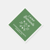 Gepersonaliseerde Camp Bachelorette Servet (Hoek)