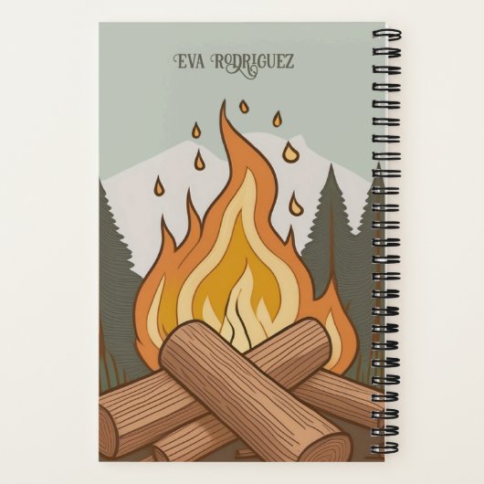 Gepersonaliseerde Camp Journal Notitieboek (Achterkant)