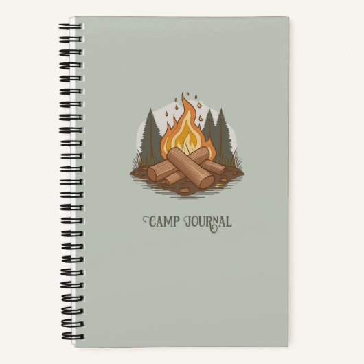 Gepersonaliseerde Camp Journal Notitieboek (Voorkant)